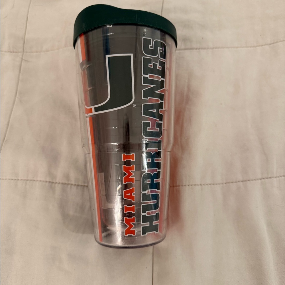 Tervis Miami Hurricanes Tumbler with Green and Orange Accents